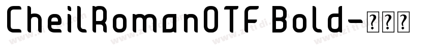 CheilRomanOTF Bold字体转换